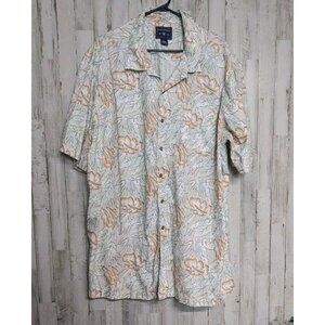 Saddlebred Hawaiian Button Up Shirt Big Tall 2XLT Beach Tropical